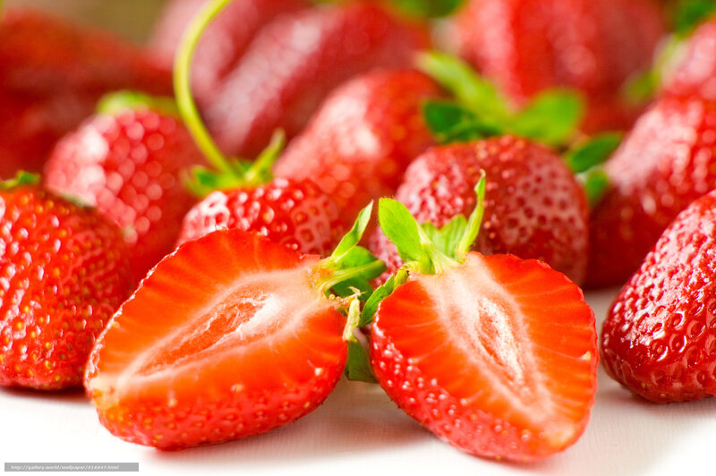 Fresh strawberries close-up