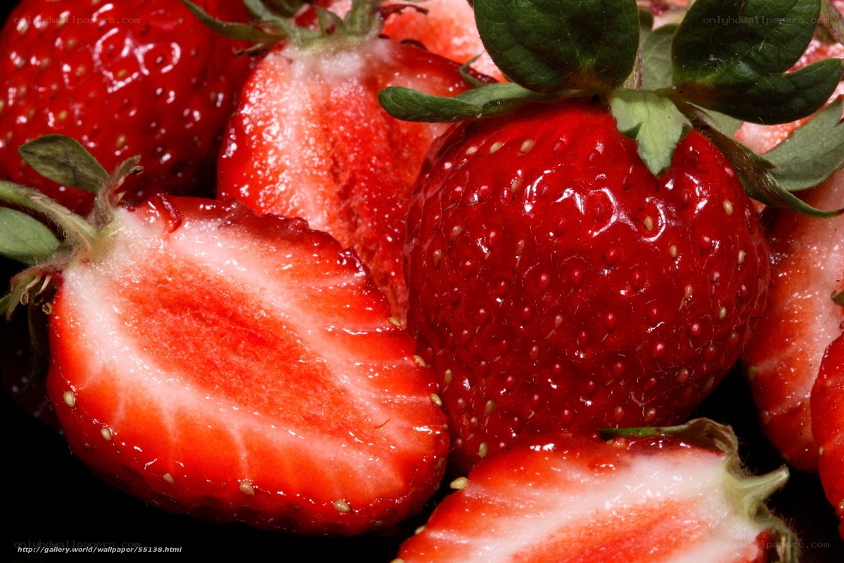 Fresh strawberries close-up