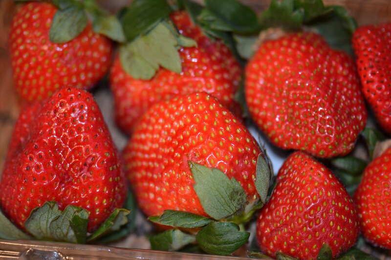 Fresh Strawberries in Container