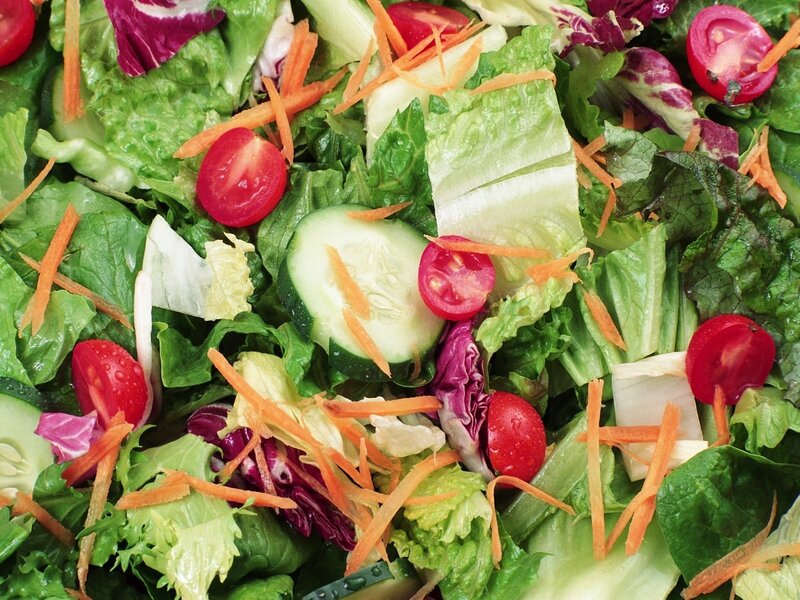 Fresh vegetable salad close-up