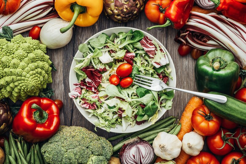 Fresh Vegetable Salad — Green, Vibrant