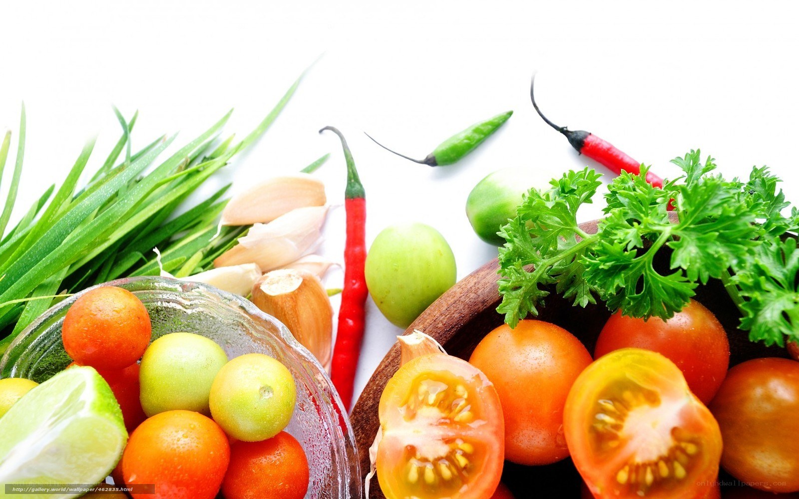 Fresh vegetables and herbs