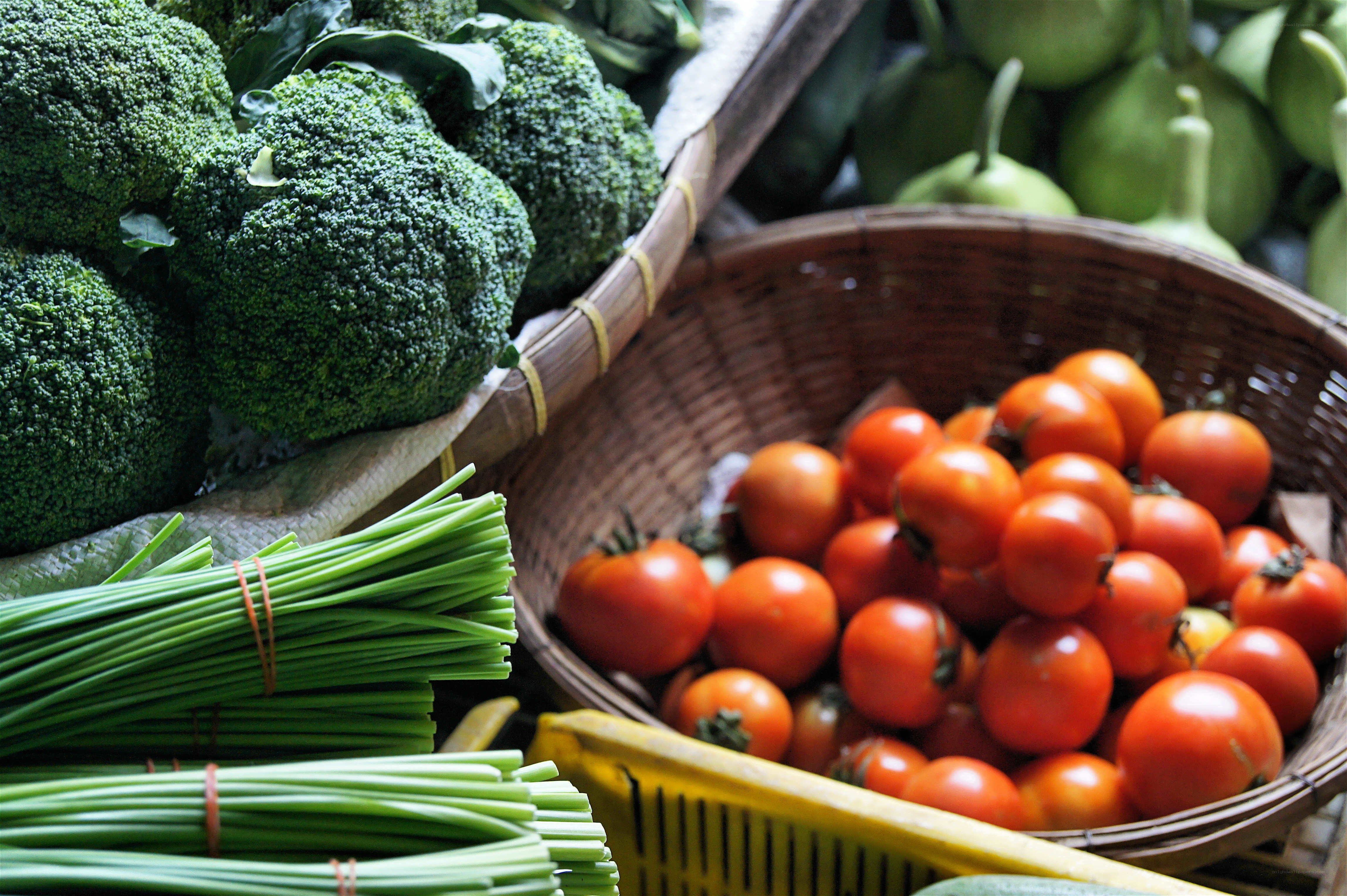 Fresh vegetables at market