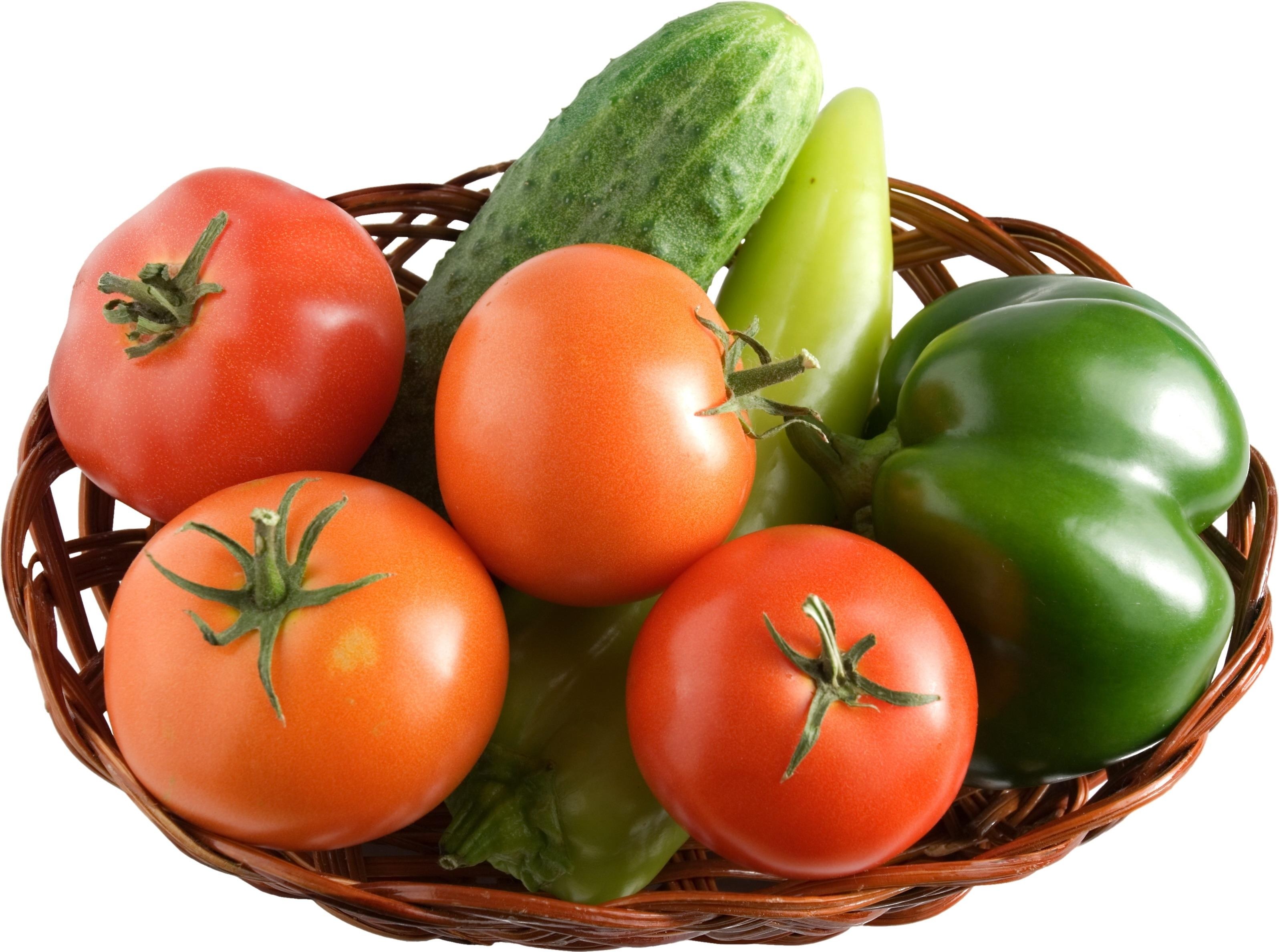 Fresh vegetables in a basket