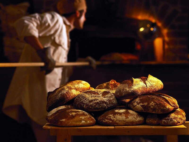 Freshly Baked Bread Loaves — Brown