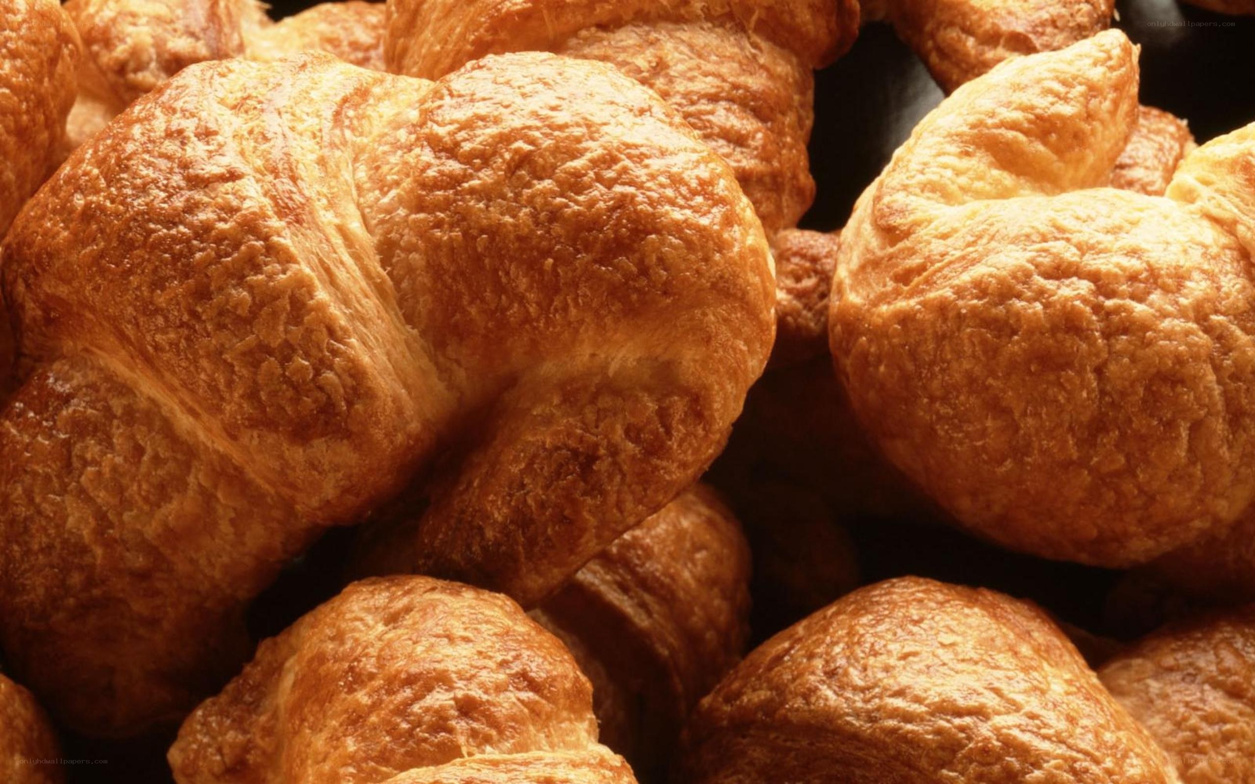Freshly baked croissants