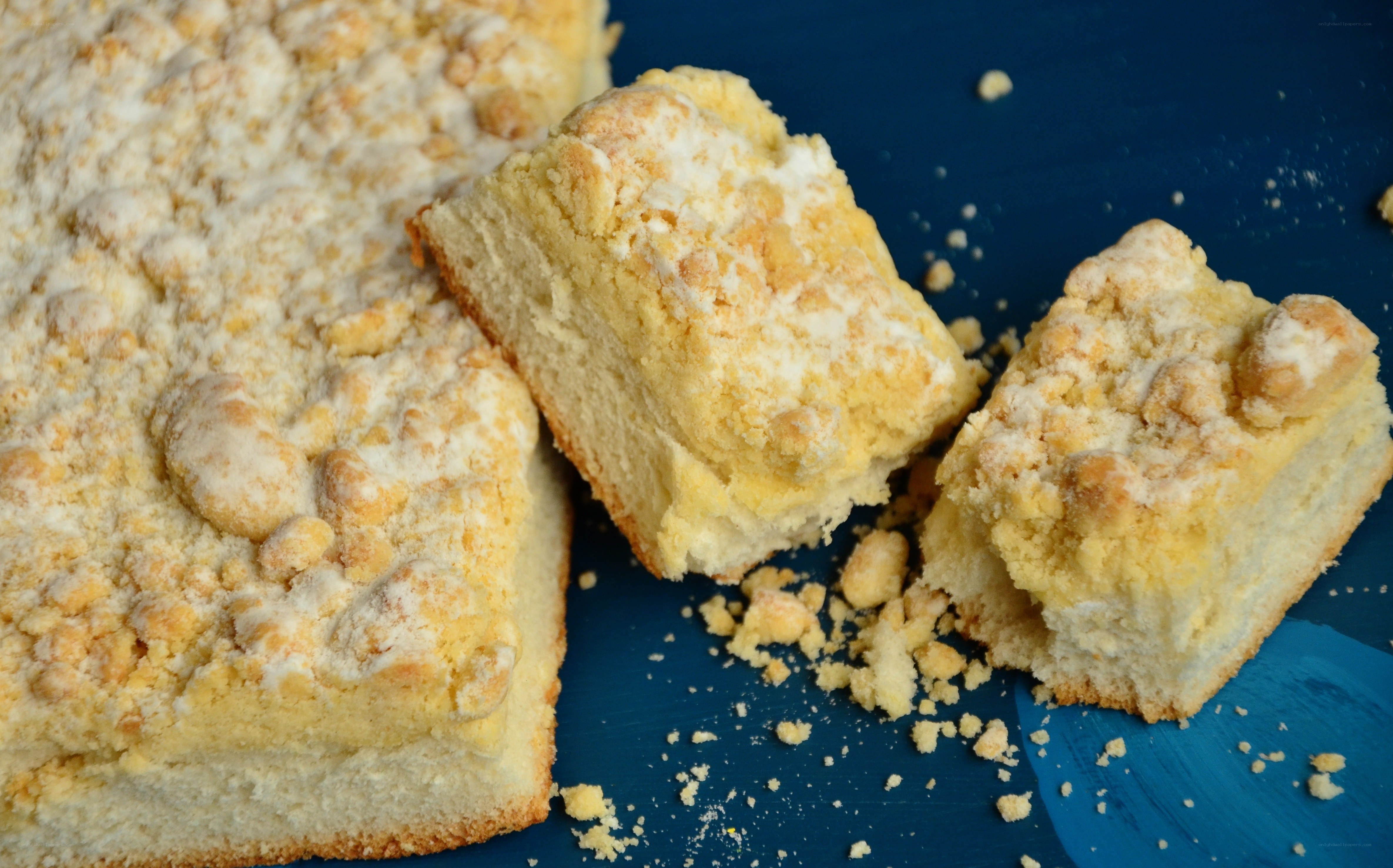 Freshly baked crumb cake