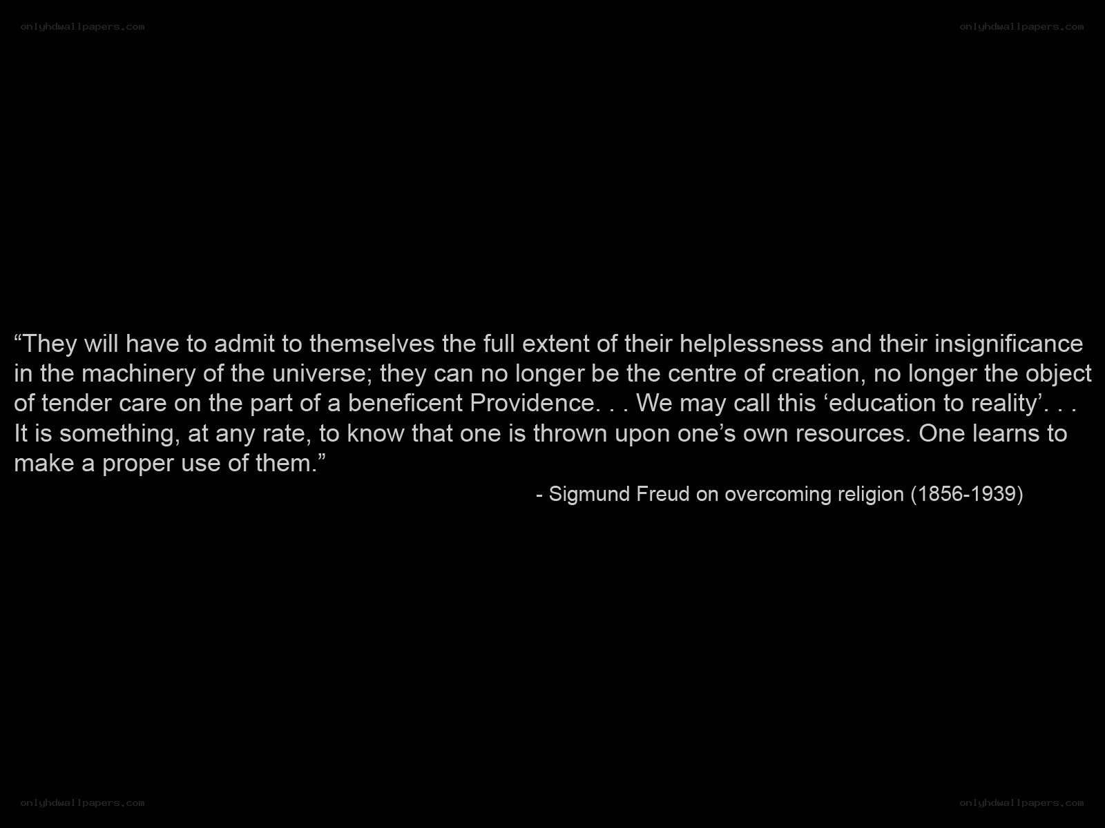Freud quote on religion