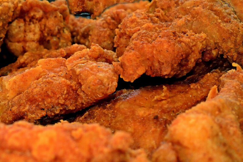 Fried Chicken Pieces — Brown, Appetizing