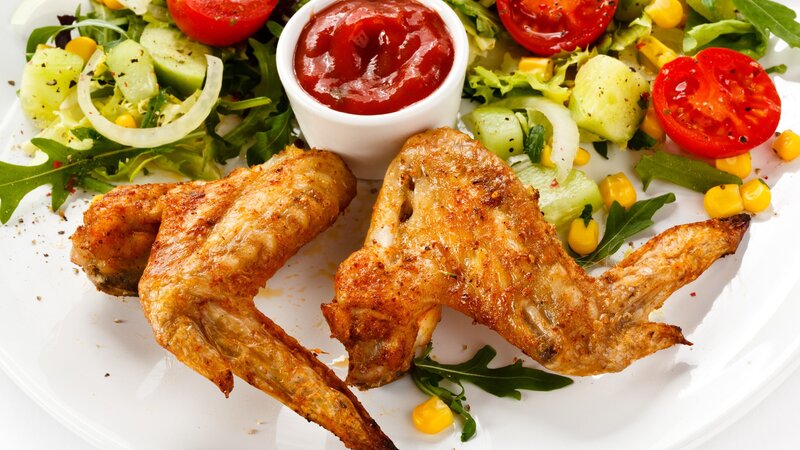 Fried Chicken Wings — White