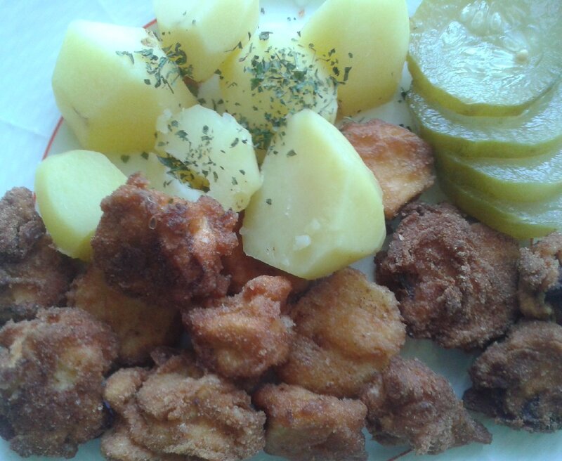 Fried Chicken with Potatoes