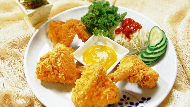 Fried chicken with sides