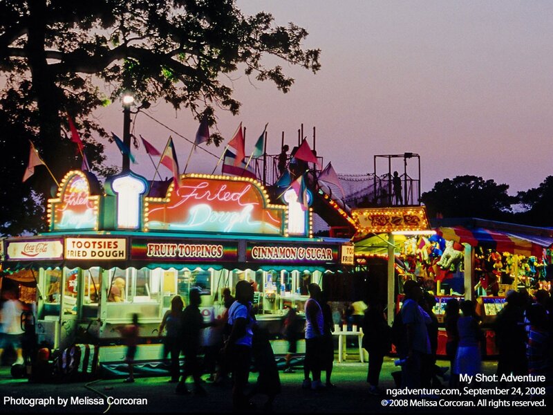 Fried dough stand at fair