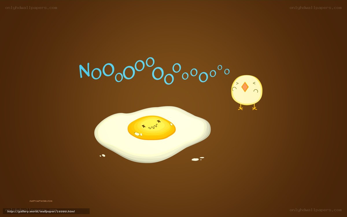 Fried egg and chick