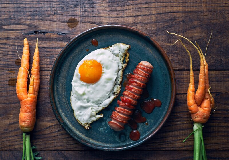 Fried Egg and Sausage
