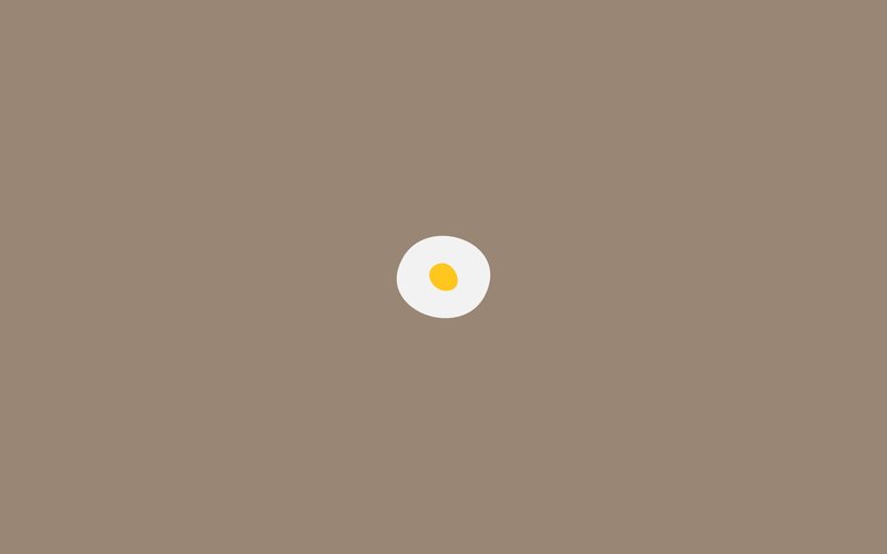 Fried Egg on Brown