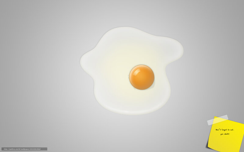 Fried Egg on Gray Surface