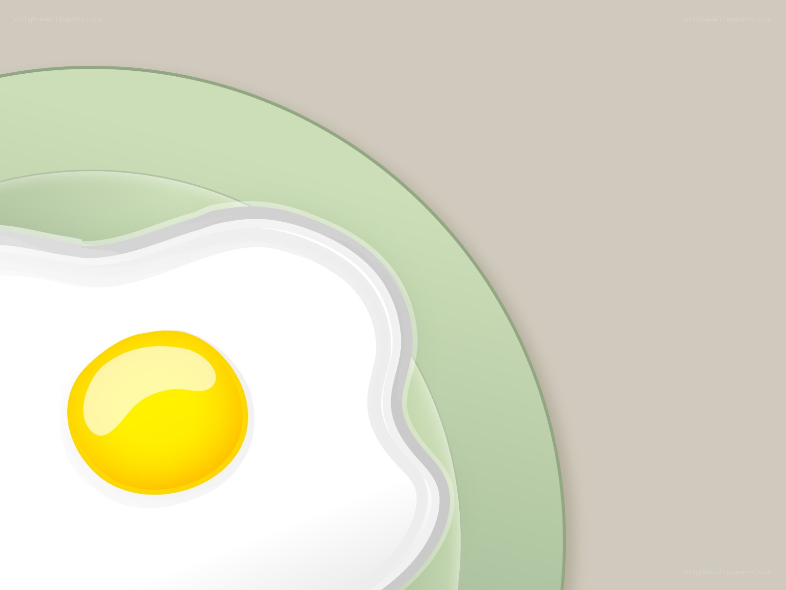 fried egg on green plate