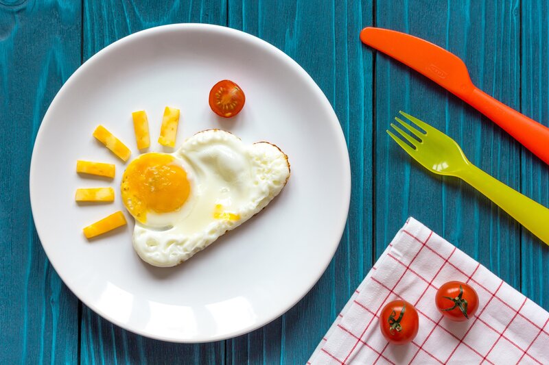 Fried Egg Sun Design