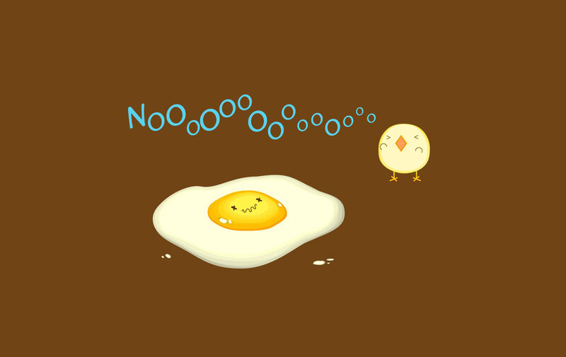Fried Egg with Chick