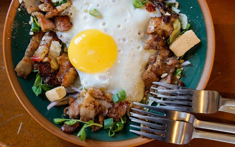 Fried Egg with Pork Belly