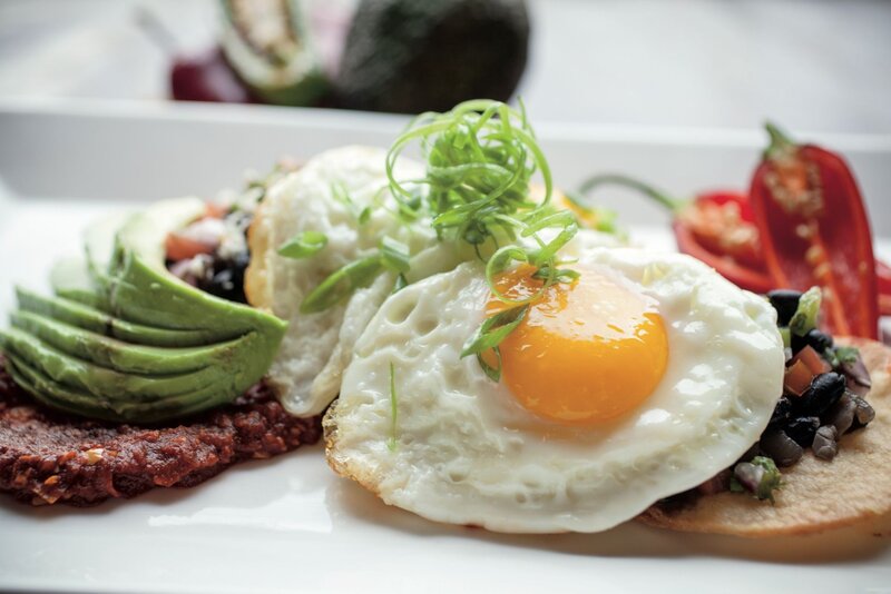 Fried Eggs with Avocado