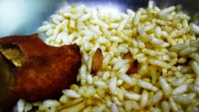 fried rice and snack