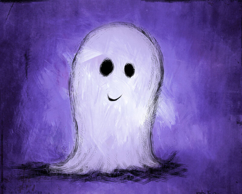 friendly ghost illustration