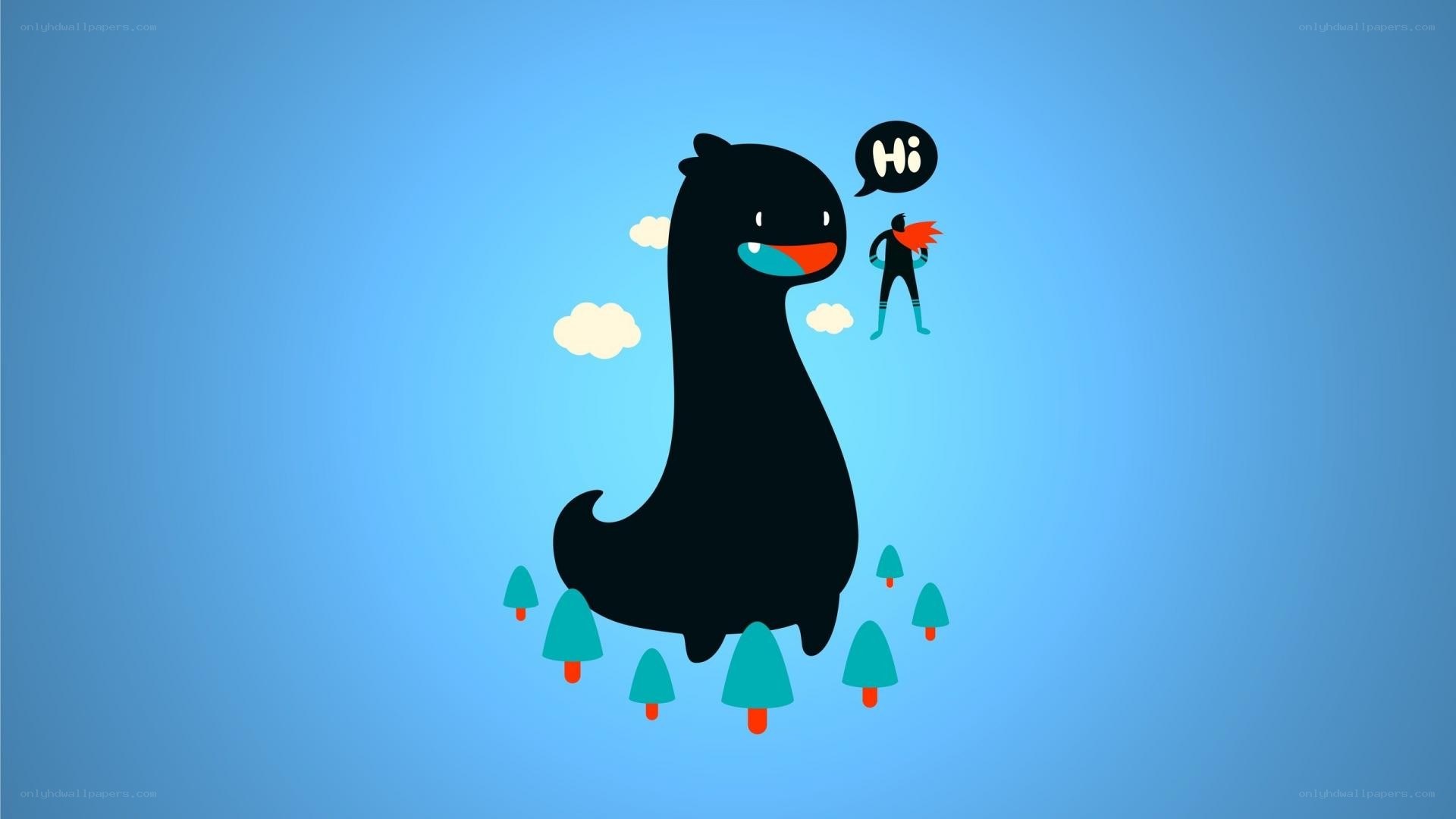 friendly monster greeting