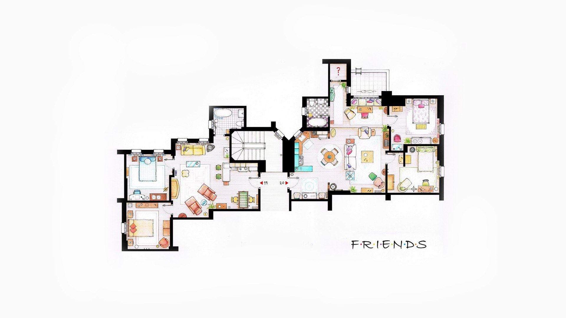 Friends apartment floor plan