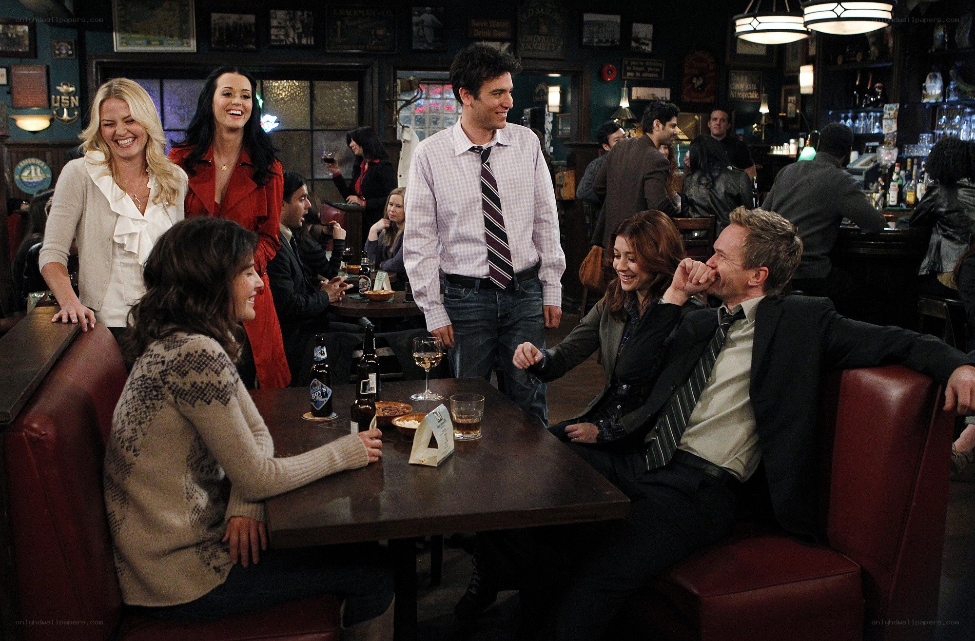Friends at a bar
