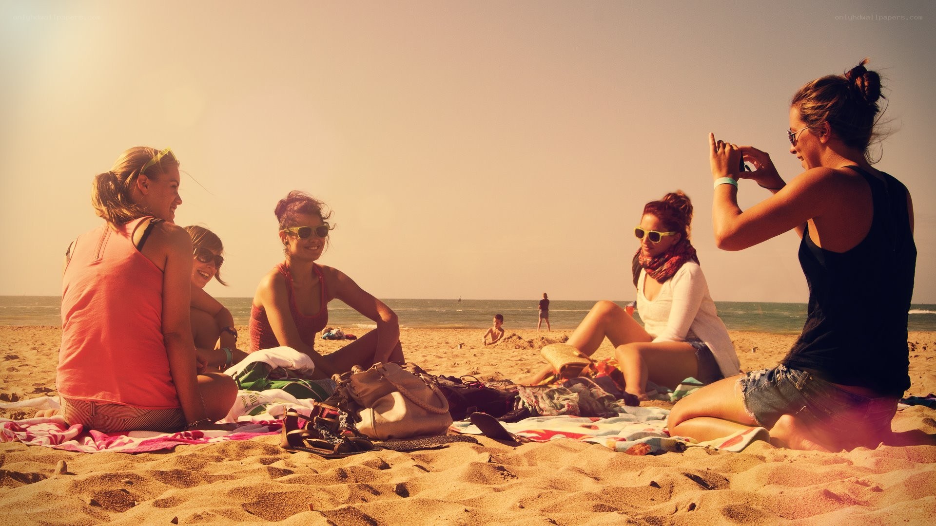 Friends at the beach