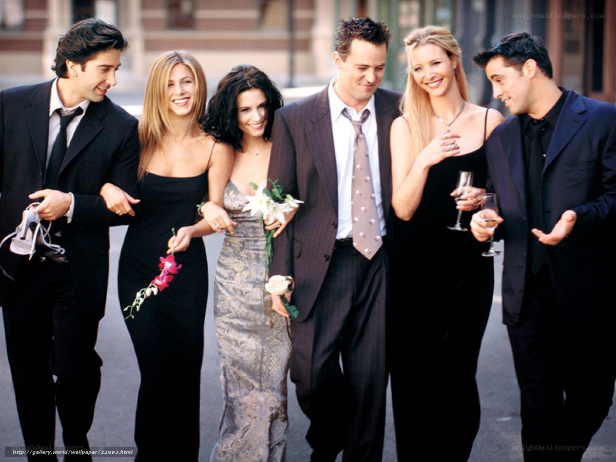 Friends cast at a formal event