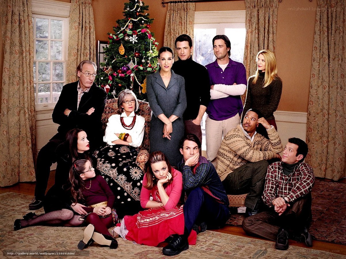 Friends cast at Christmas