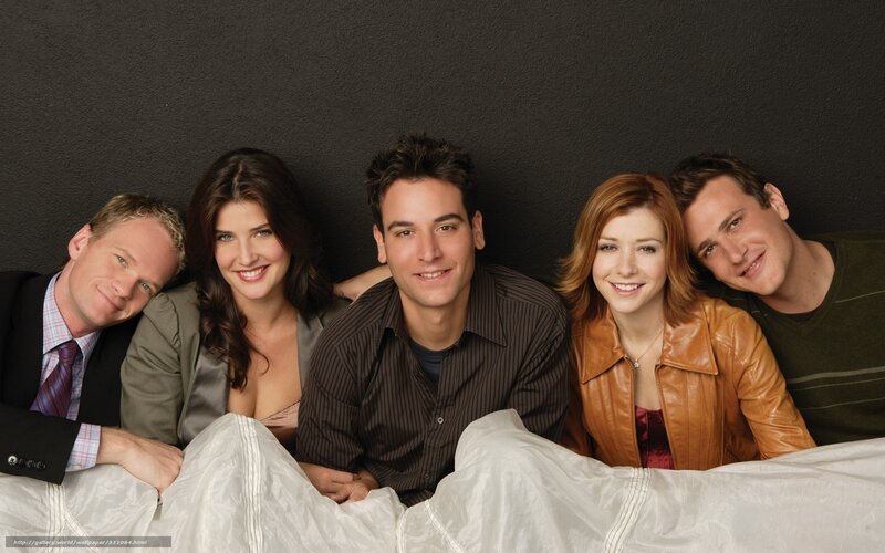 Friends cast in bed