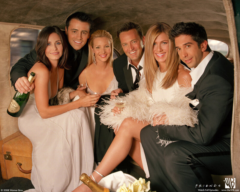 Friends cast in limo