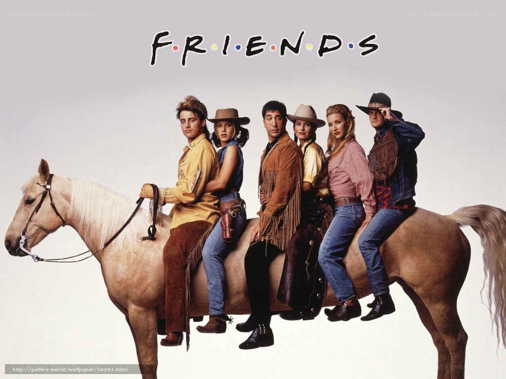 Friends cast on a horse