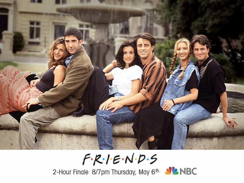 Friends cast on fountain