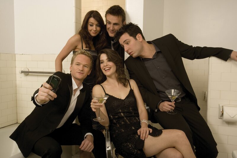 Friends in a bathroom