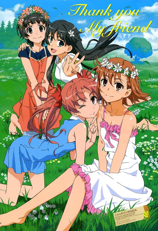 Friends in a field