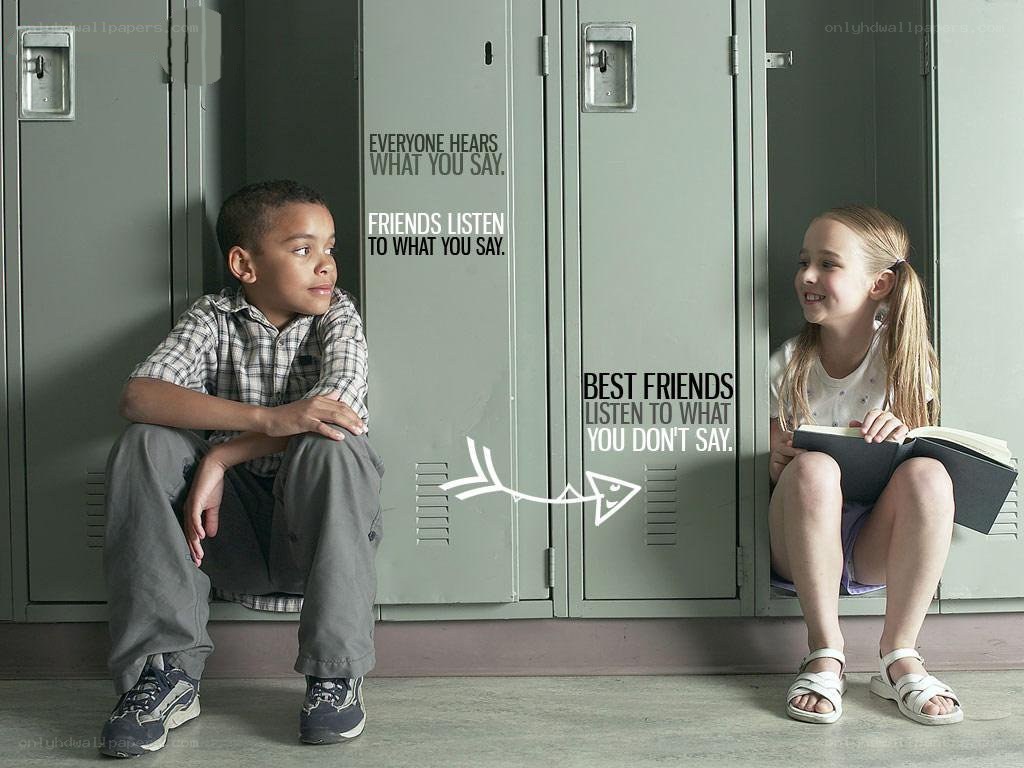 Friends listening to each other