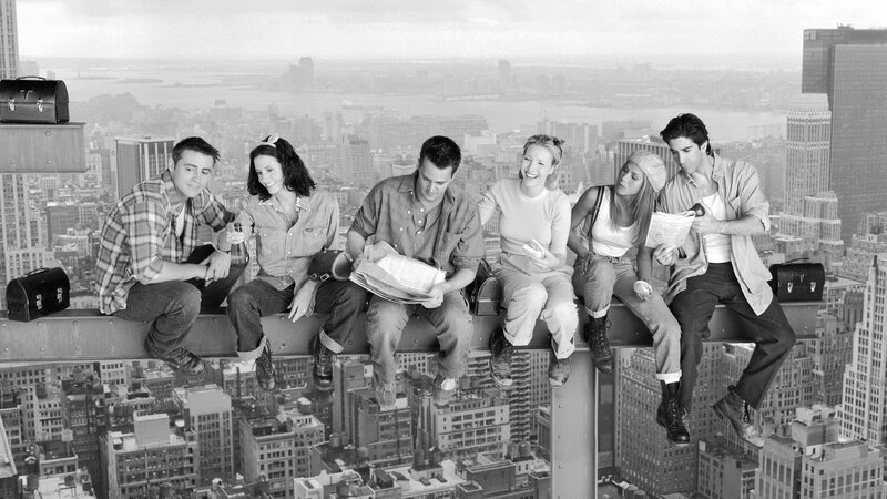 Friends on a skyscraper beam
