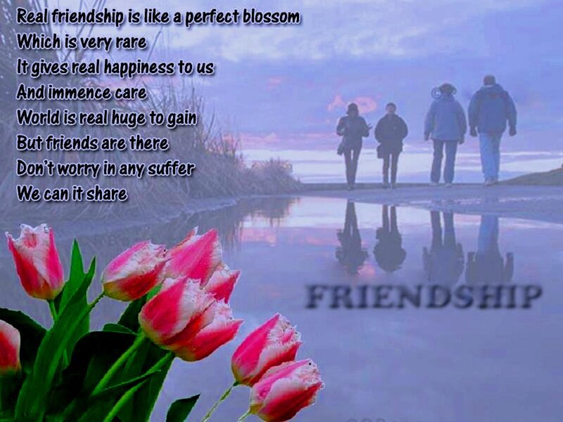 Friends Walking on Path