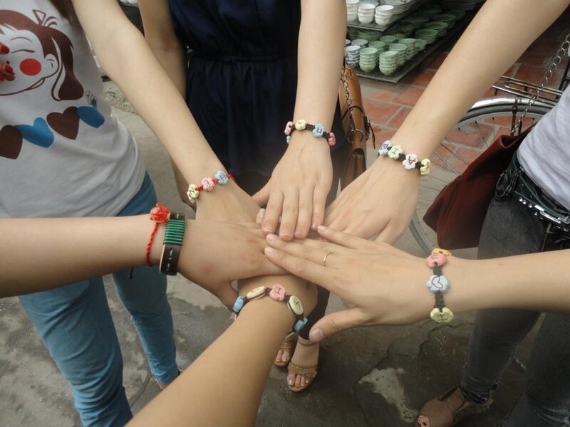 friends with friendship bracelets