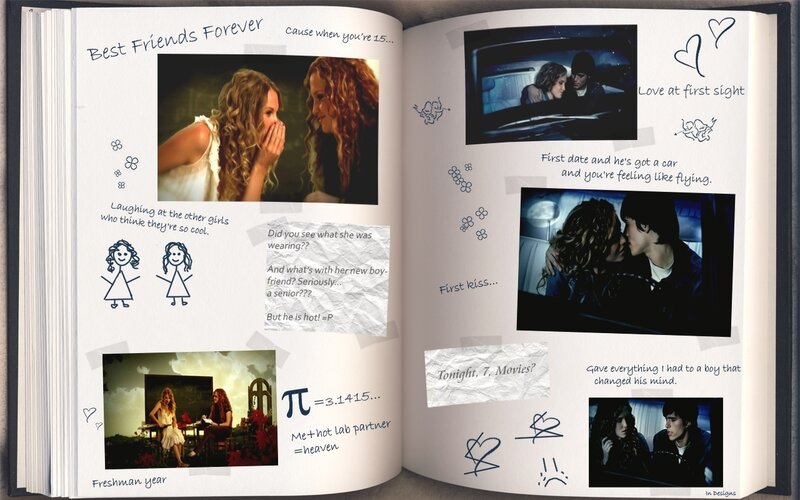 Friendship and romance scrapbook