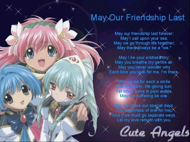 Friendship poem with anime girls