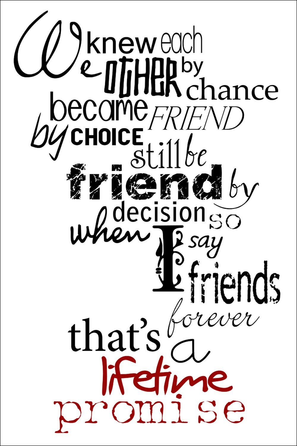 friendship promise quote