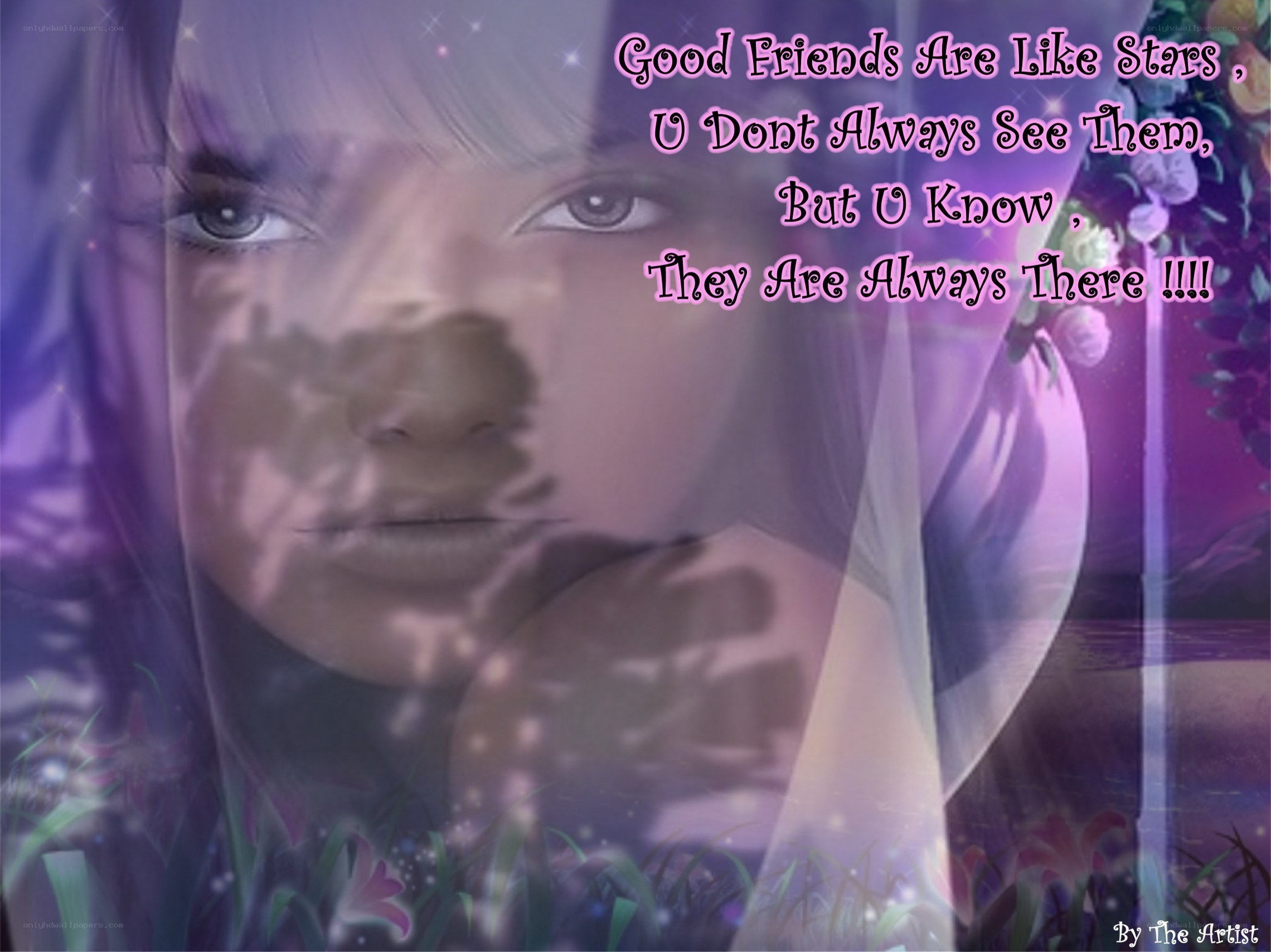 Friendship quote art