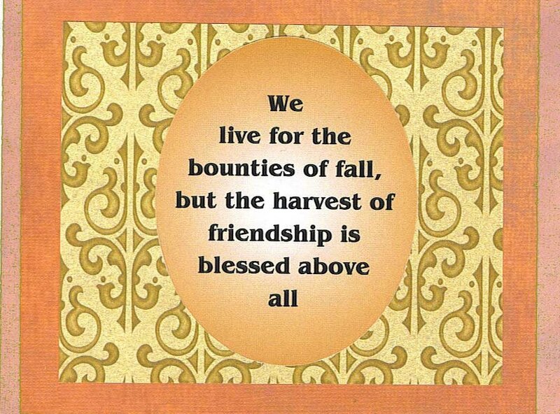 Friendship quote card