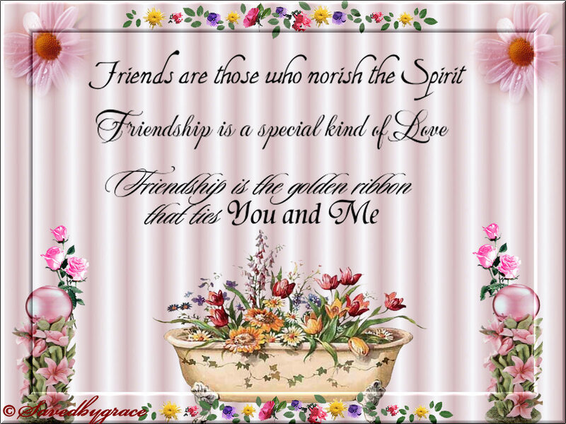 Friendship quotes with flowers